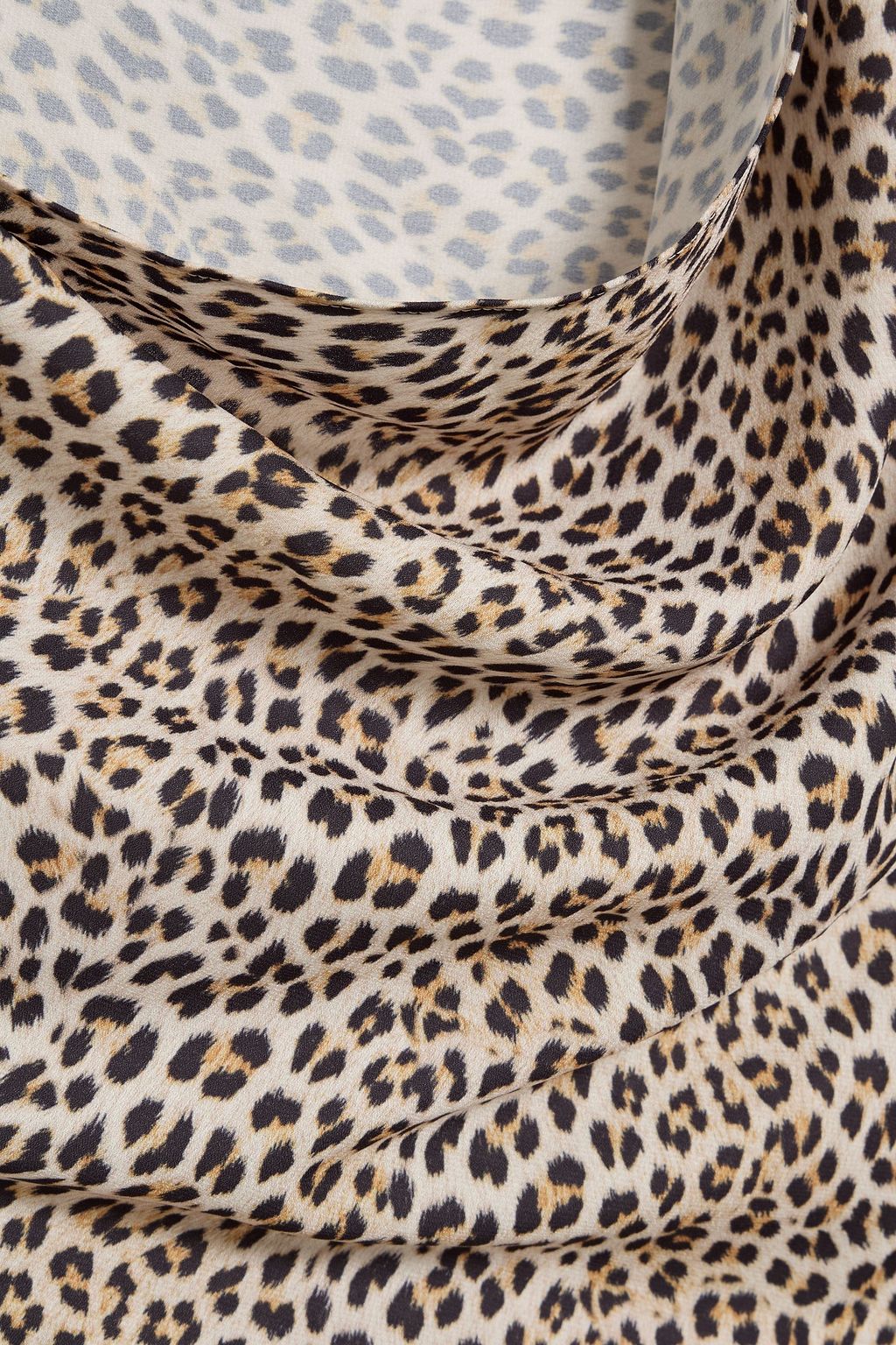 NORMA KAMALI Draped leopard-print crepe de chine maxi dress