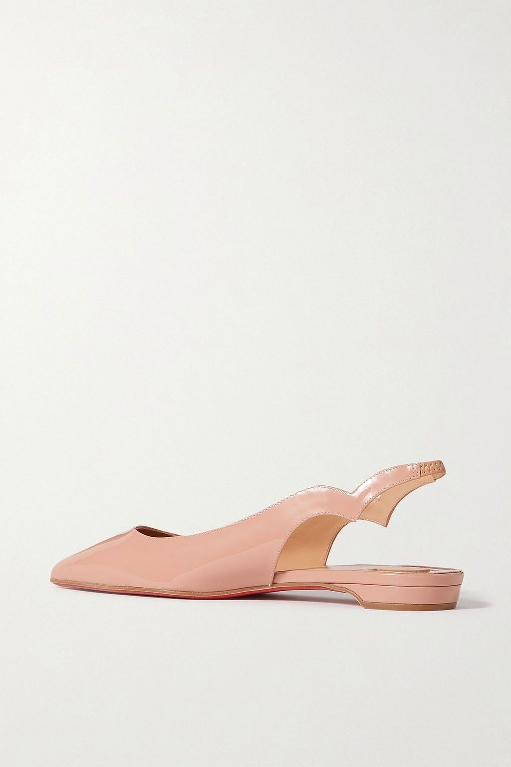 CHRISTIAN LOUBOUTIN Hot Chikita patent-leather slingback point-toe flats