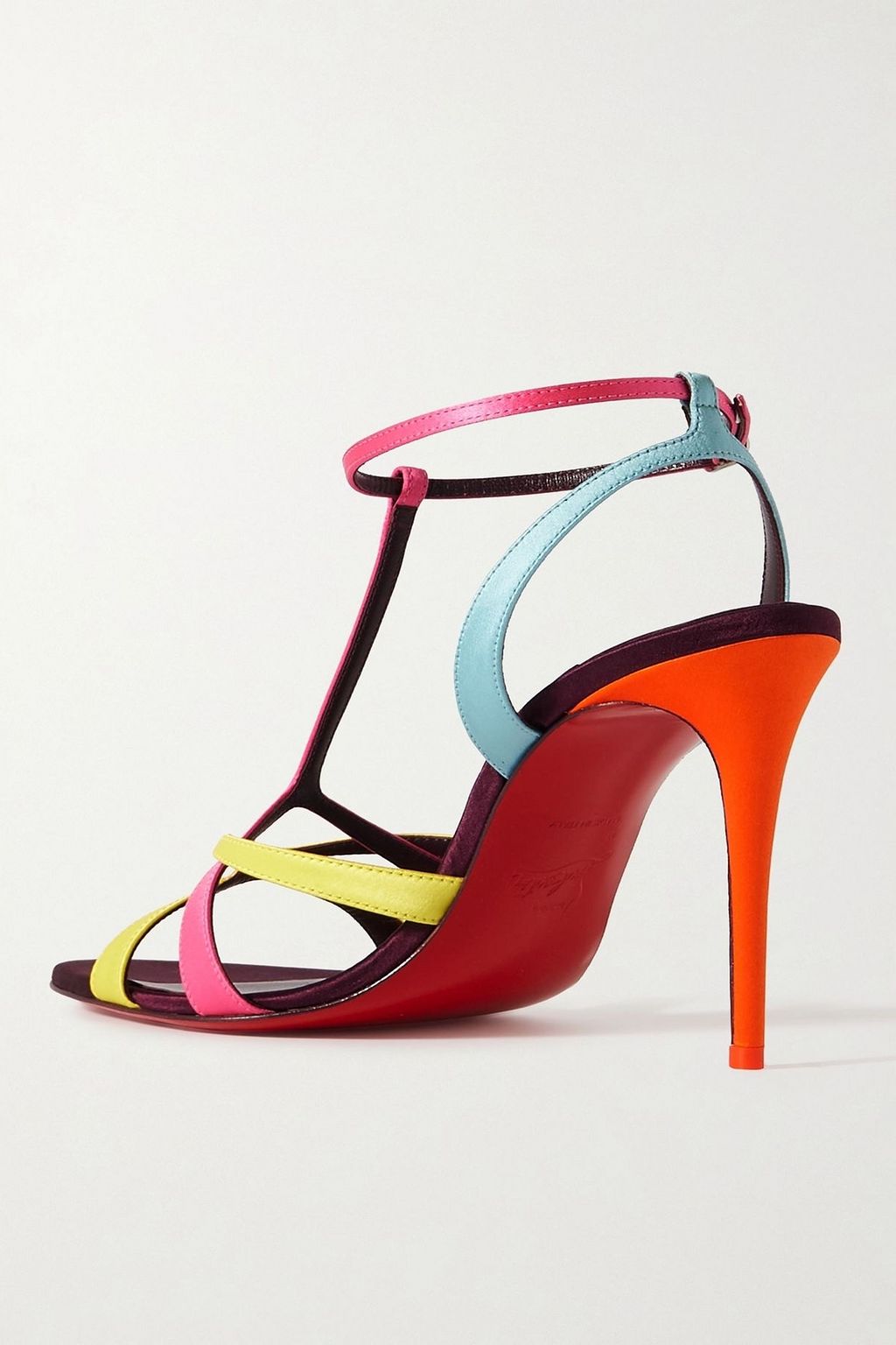 CHRISTIAN LOUBOUTIN Tangueva 100 satin-crepe sandals