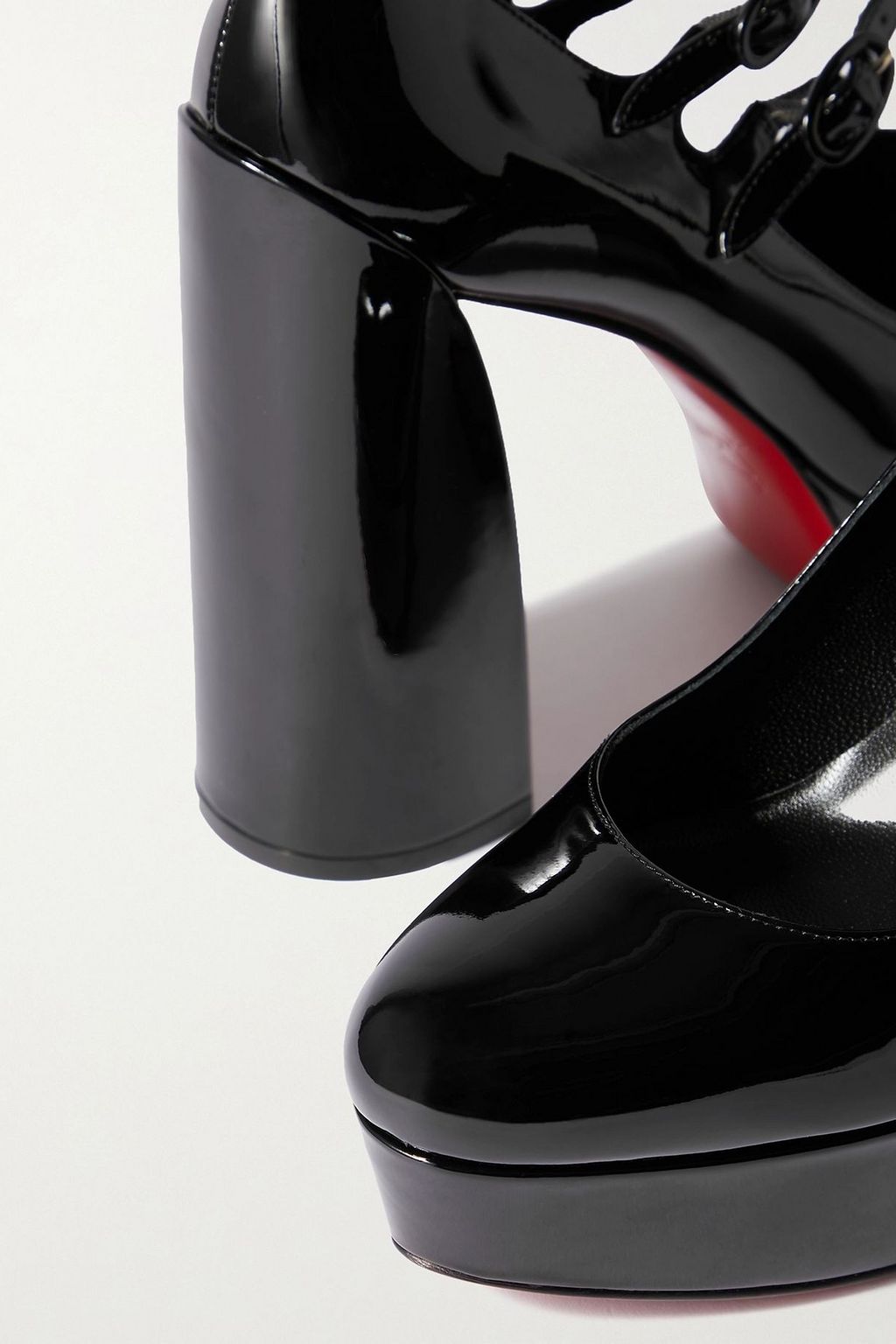 CHRISTIAN LOUBOUTIN Movida Jane 130 patent-leather platform pumps