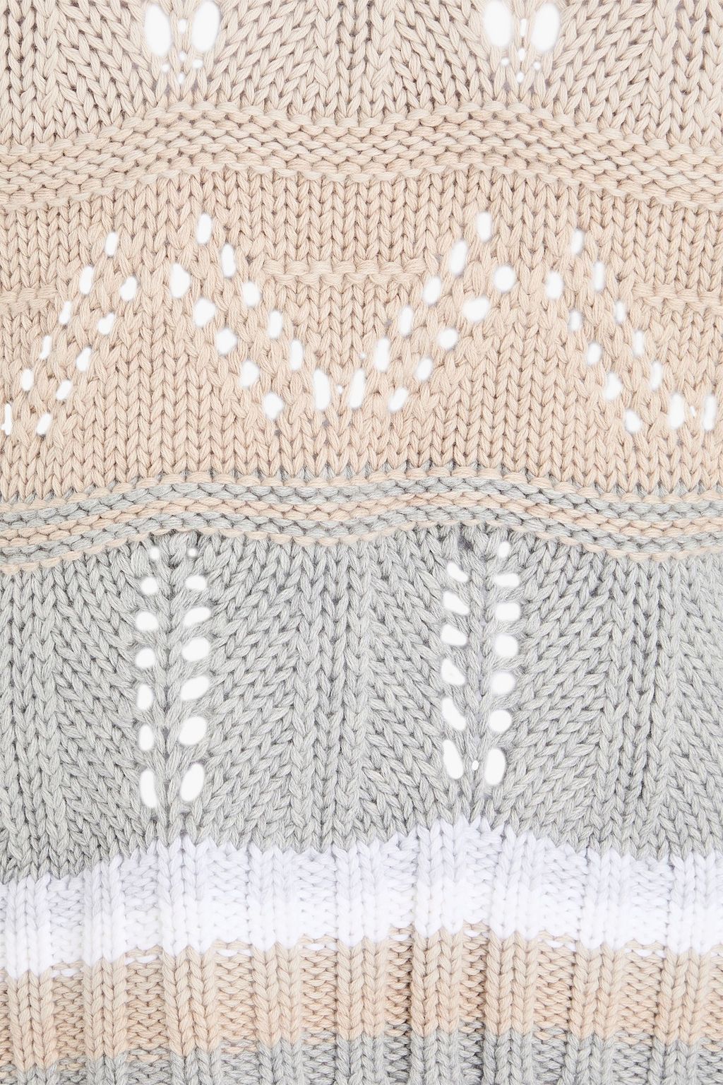 COTTON BY AUTUMN CASHMERE فيست من القطن بحبكة بوانتيل بتصميم مخطط