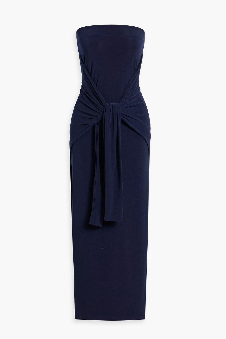 Strapless stretch-jersey maxi dress