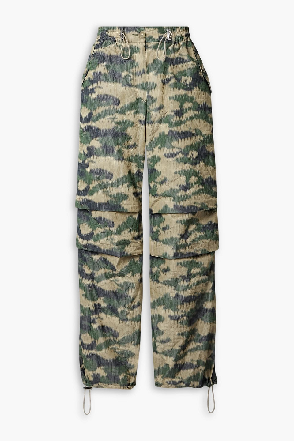 Halfboy Camouflage-print Ripstop Straight-leg Cargo Pants In Green
