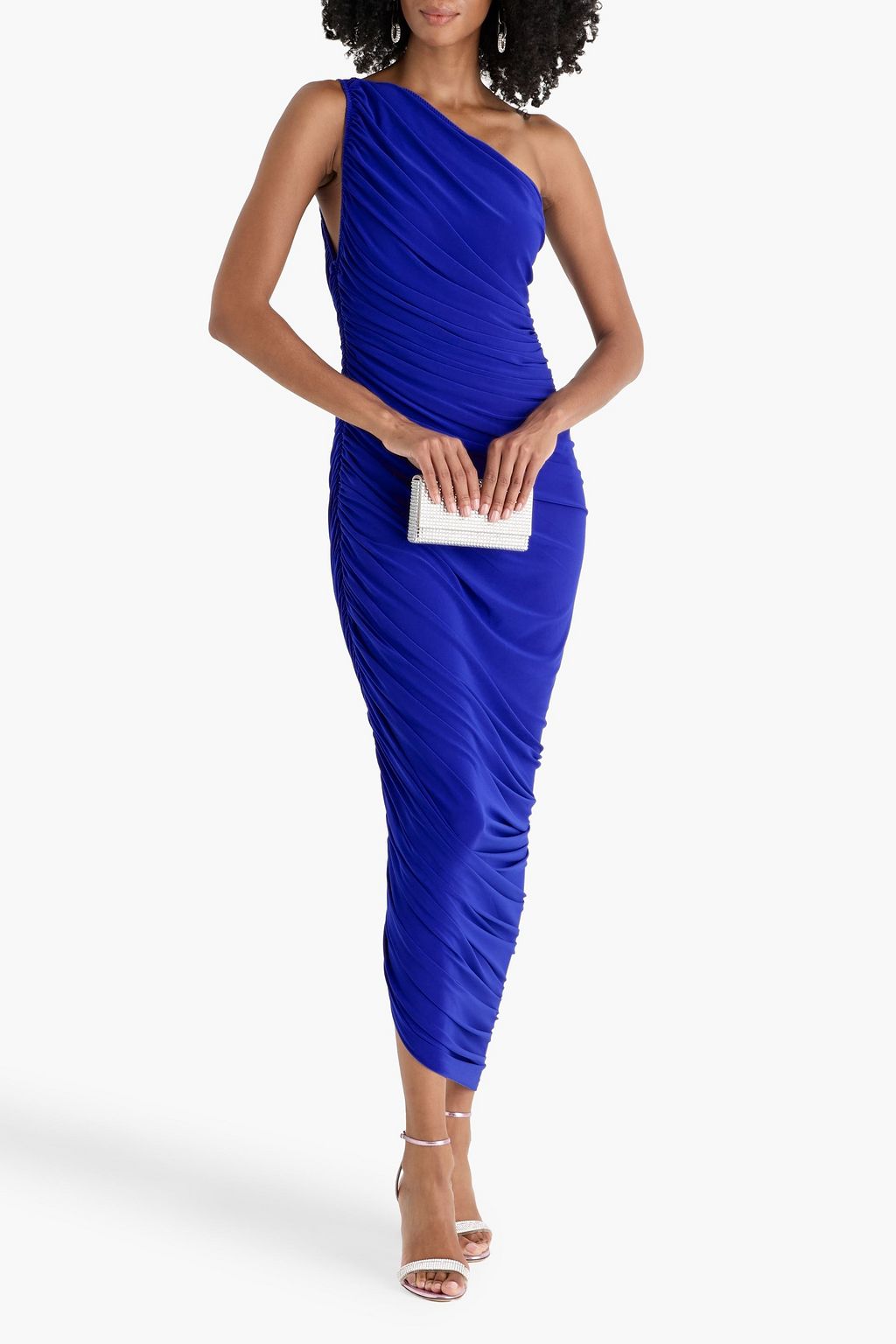 NORMA KAMALI One-shoulder asymmetric stretch-jersey dress