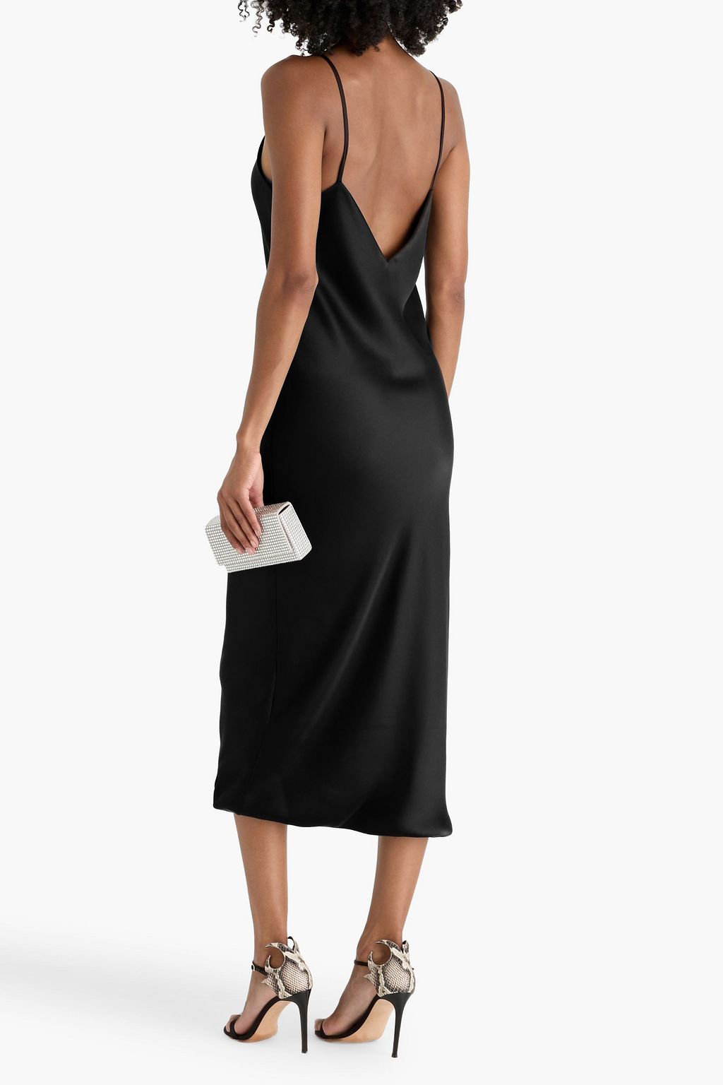 NORMA KAMALI Satin midi slip dress