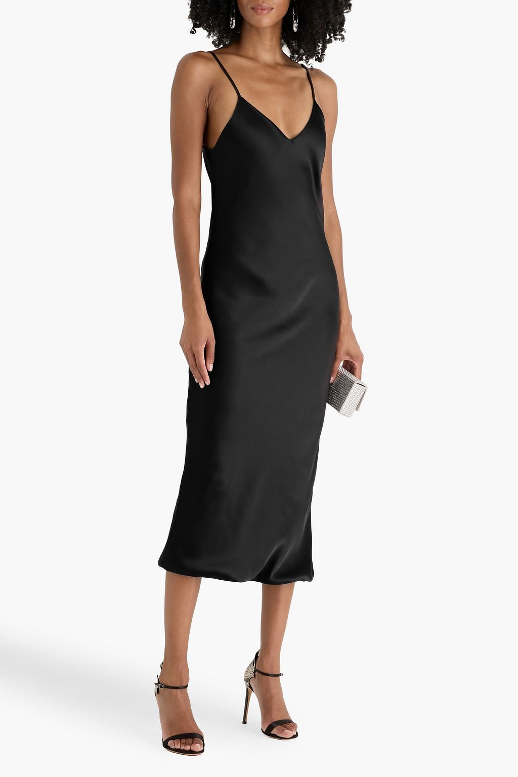 NORMA KAMALI Satin midi slip dress