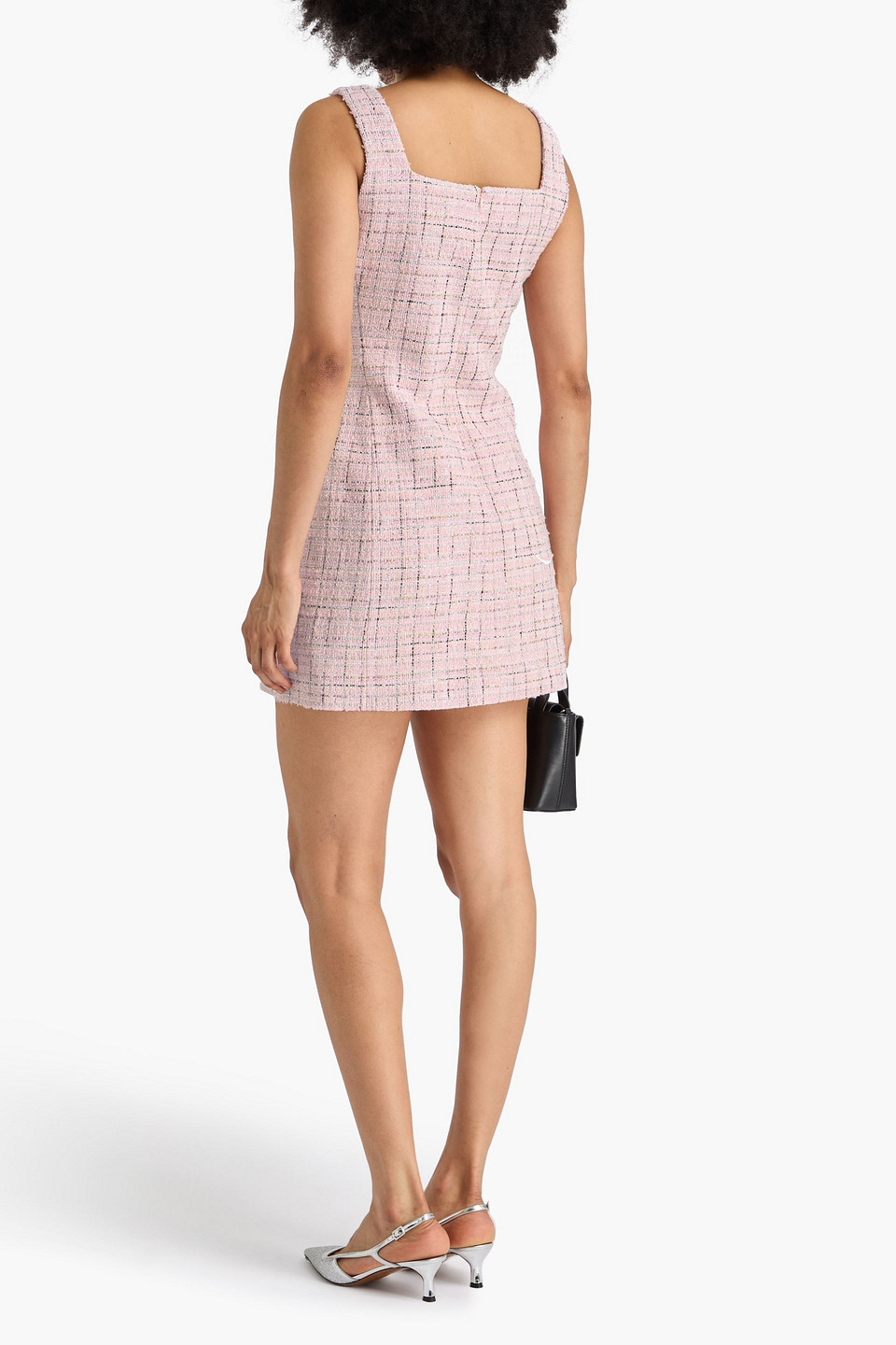  Maje - Minikleid Aus Tweed - Pink - Fr 40 