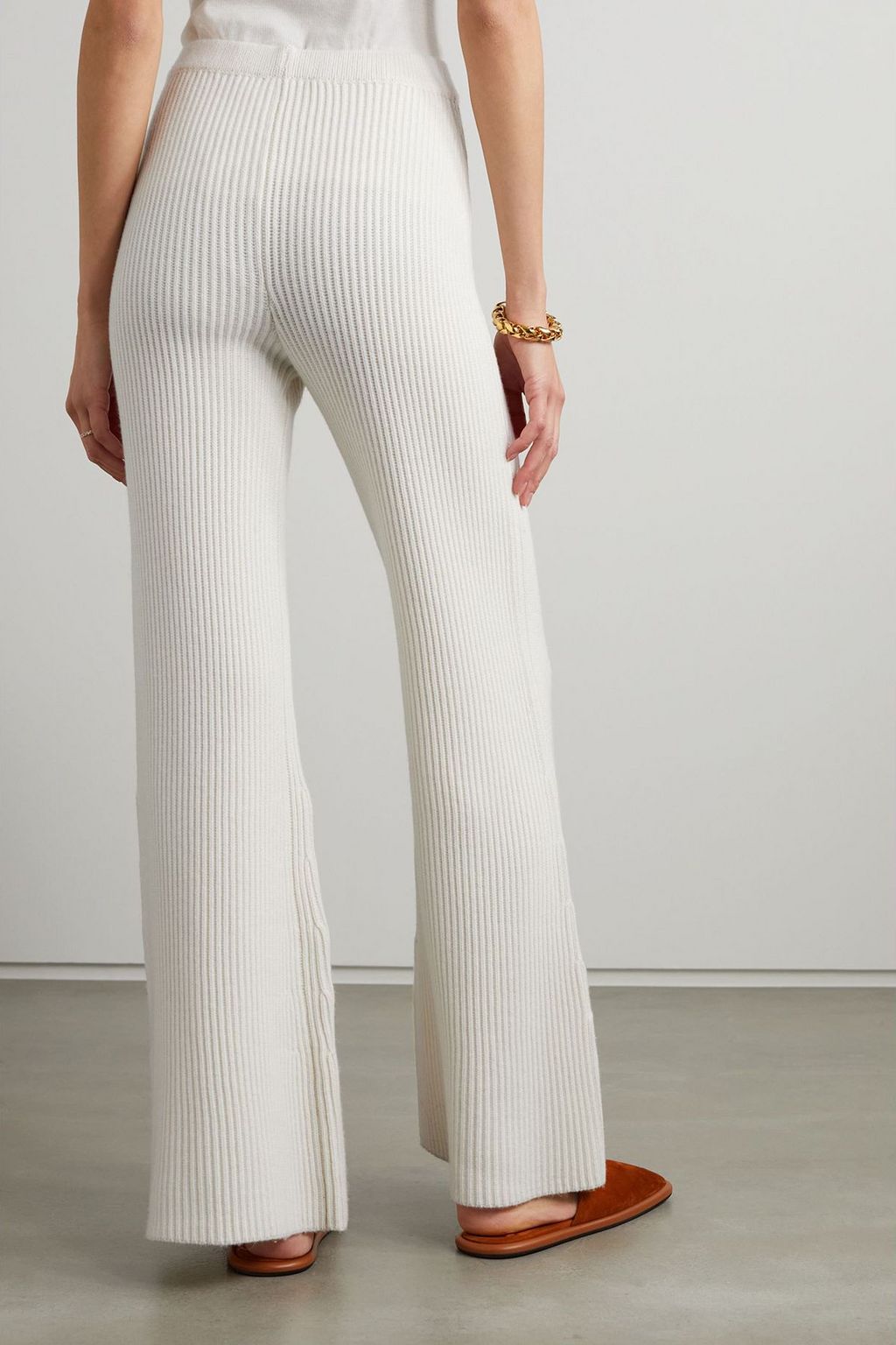 GABRIELA HEARST Nadia cashmere and silk-blend flared pants