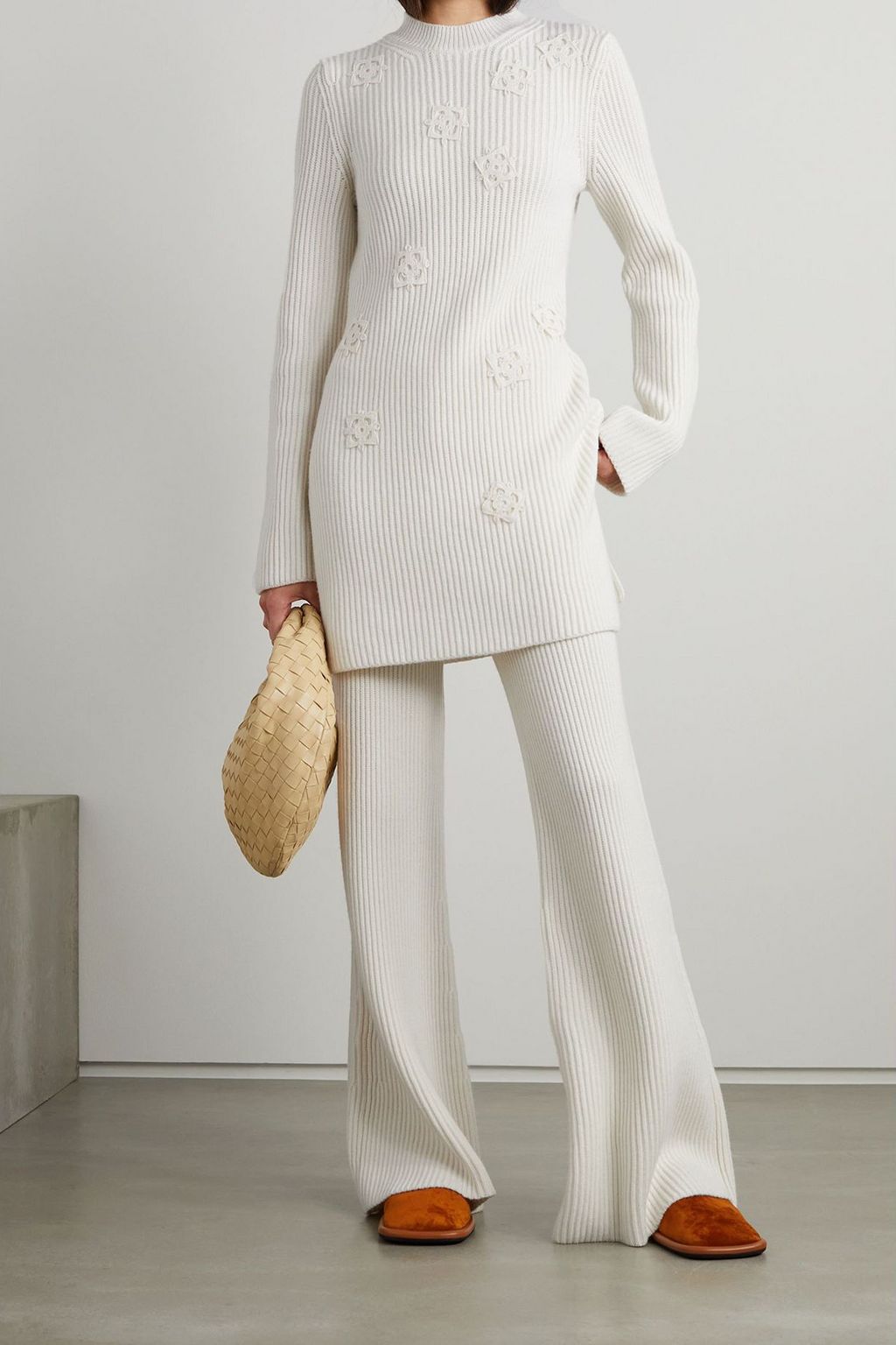 GABRIELA HEARST Nadia cashmere and silk-blend flared pants