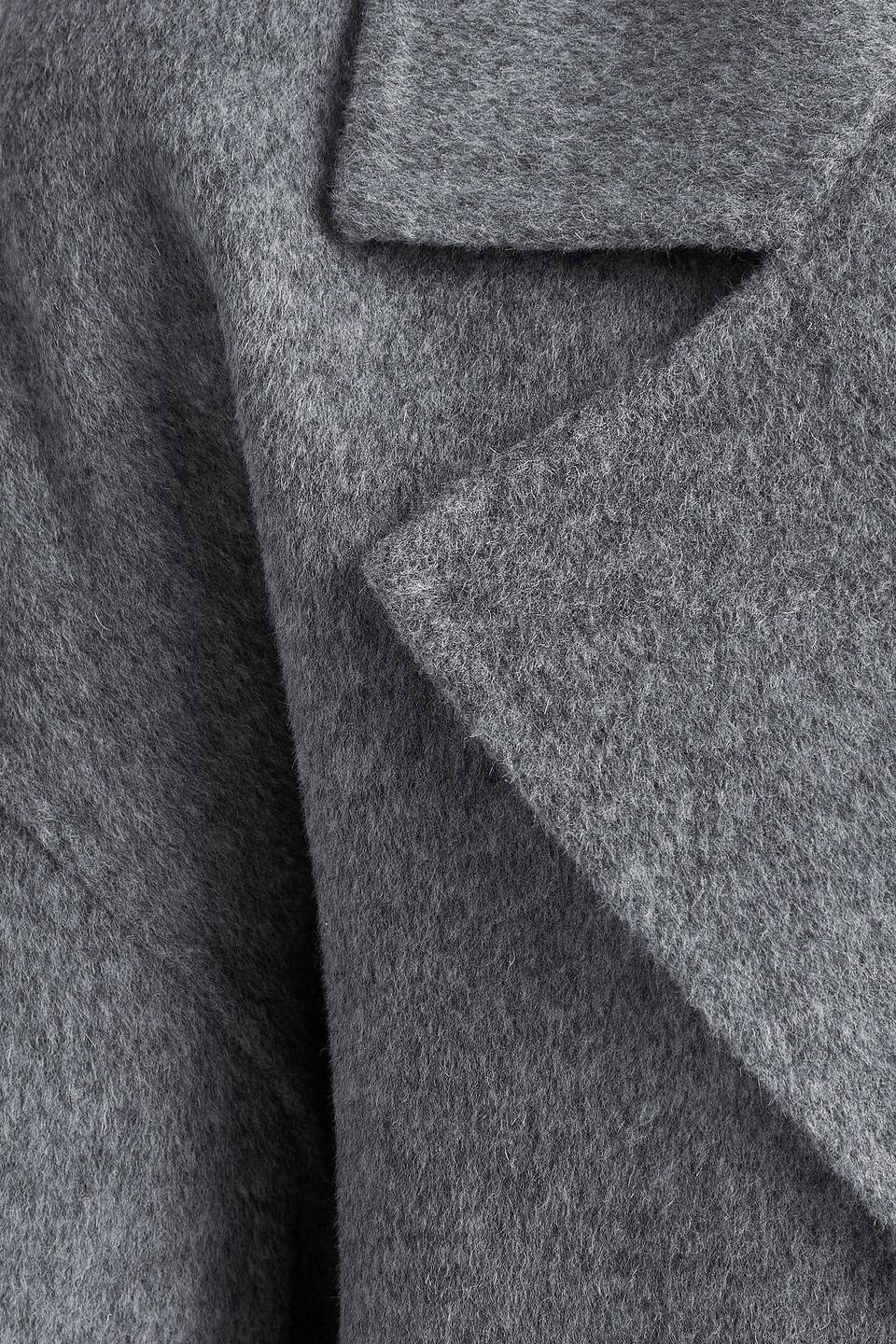 Maje Wool-blend Felt Coat In Blue
