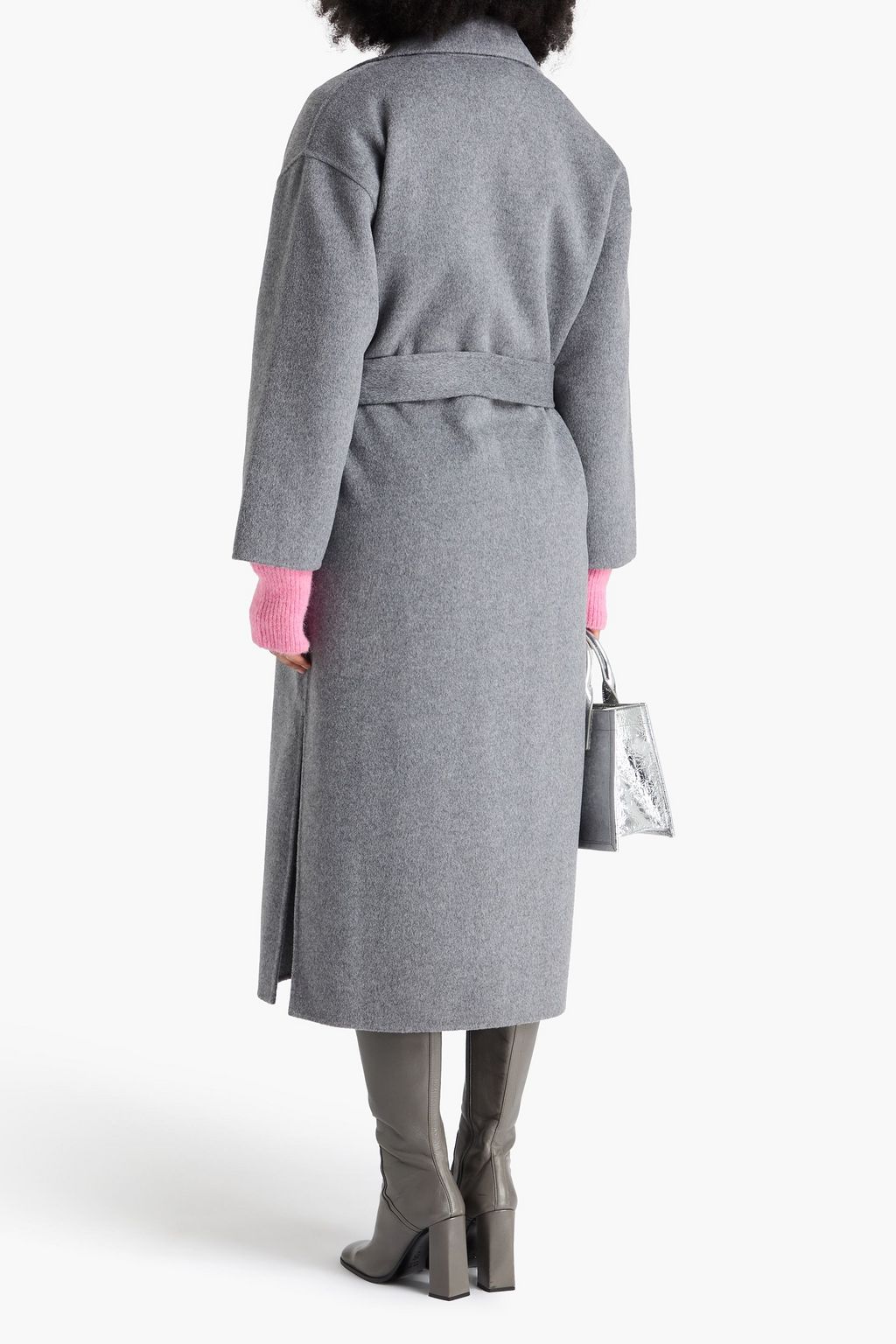 MAJE Wool-blend felt coat