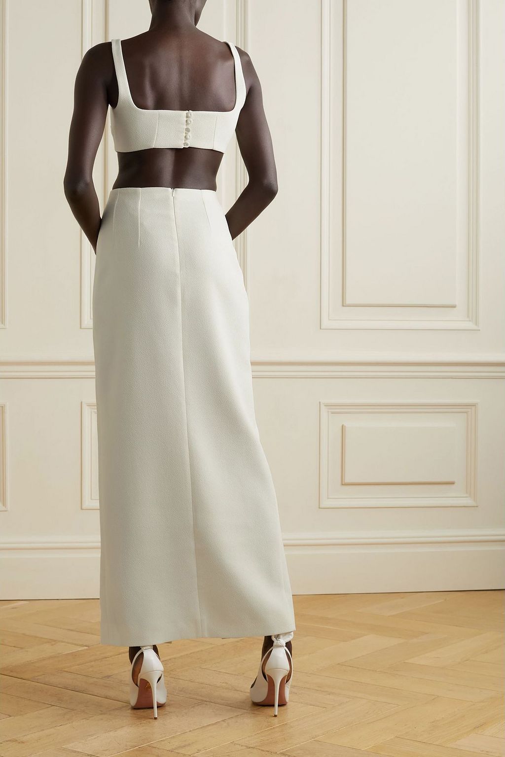 EMILIA WICKSTEAD Dasha cutout crepe gown