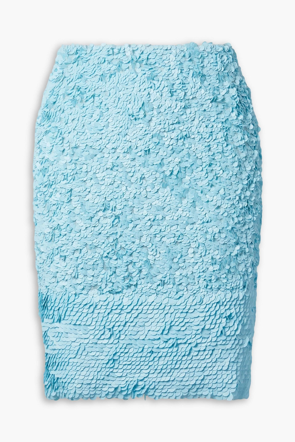 Dries Van Noten Paillette-embellished Chiffon Skirt In Blue