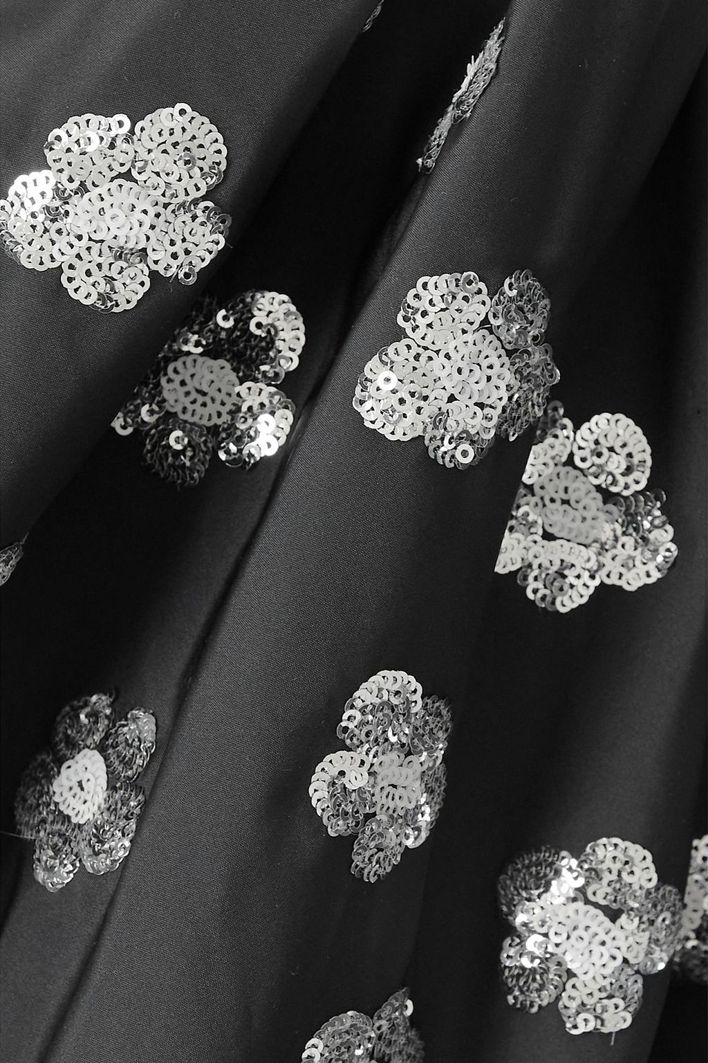 JACQUEMUS Sequin-embellished taffeta mini dress