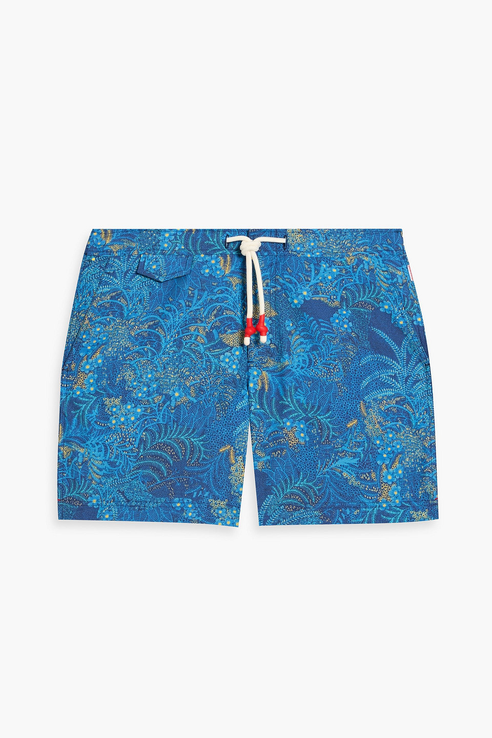 Standard mid-length printed swim shorts