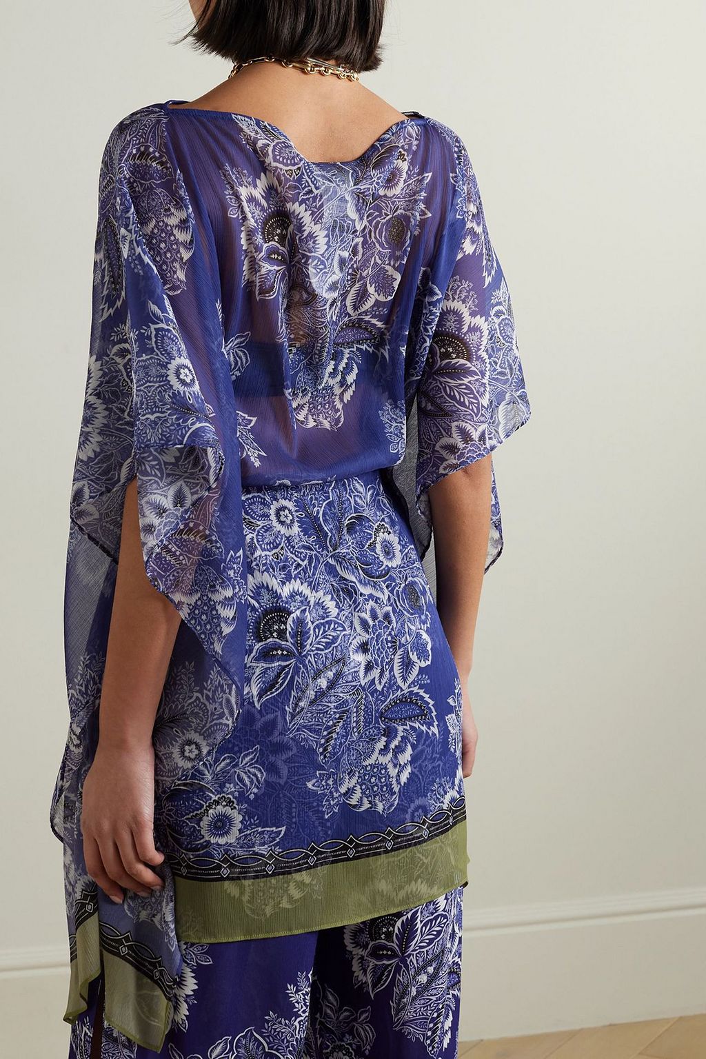 ETRO Floral-print crepon kaftan