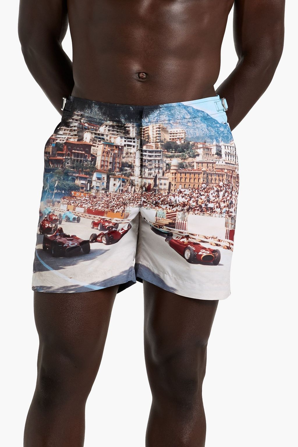 ORLEBAR BROWN Bulldog mid-length printed swim shorts