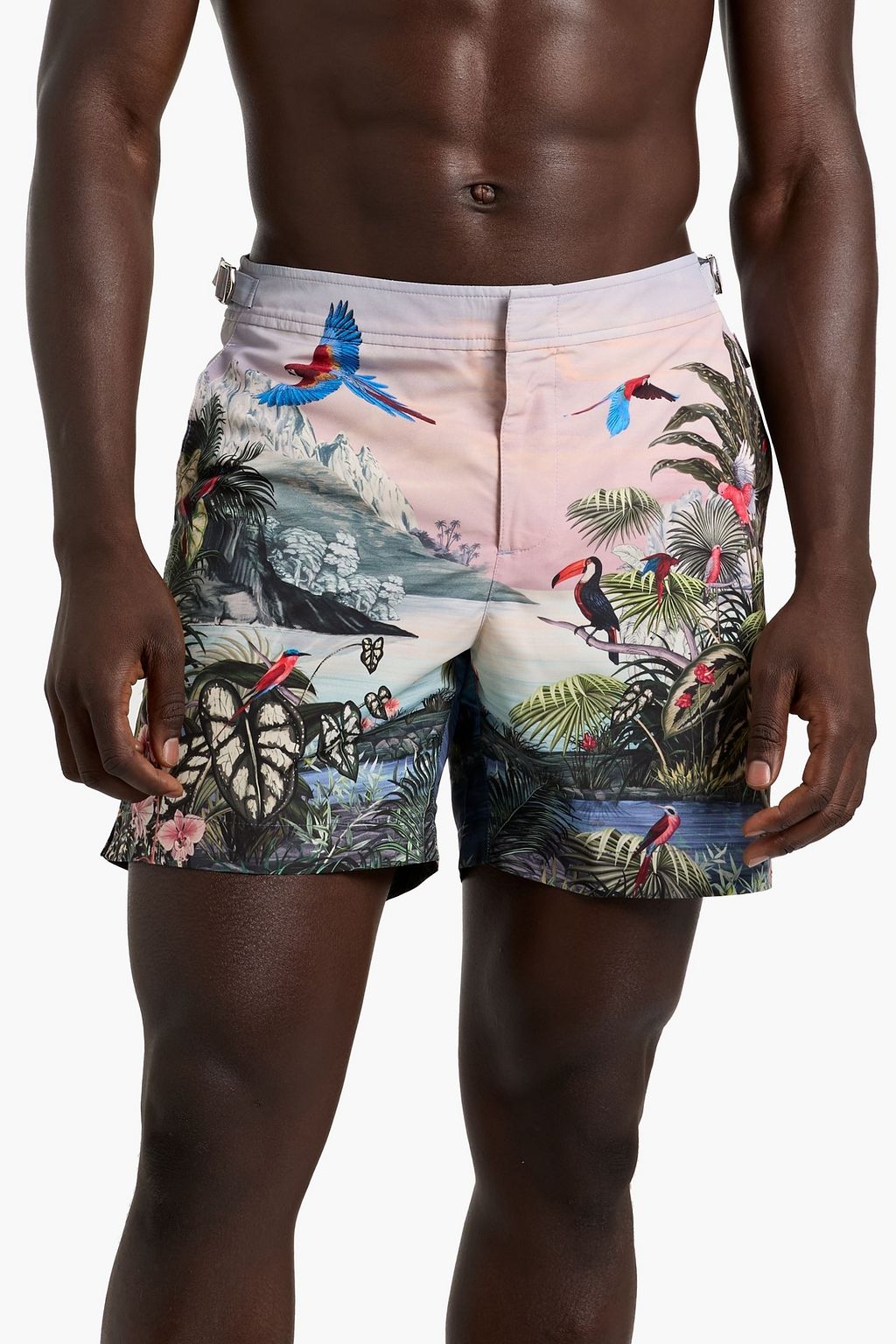 ORLEBAR BROWN Bulldog mid-length printed swim shorts