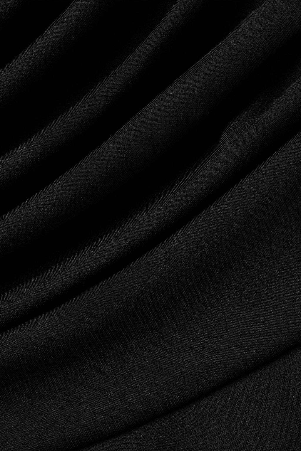 INTERIOR The Viradora asymmetric ruched crepe midi dress