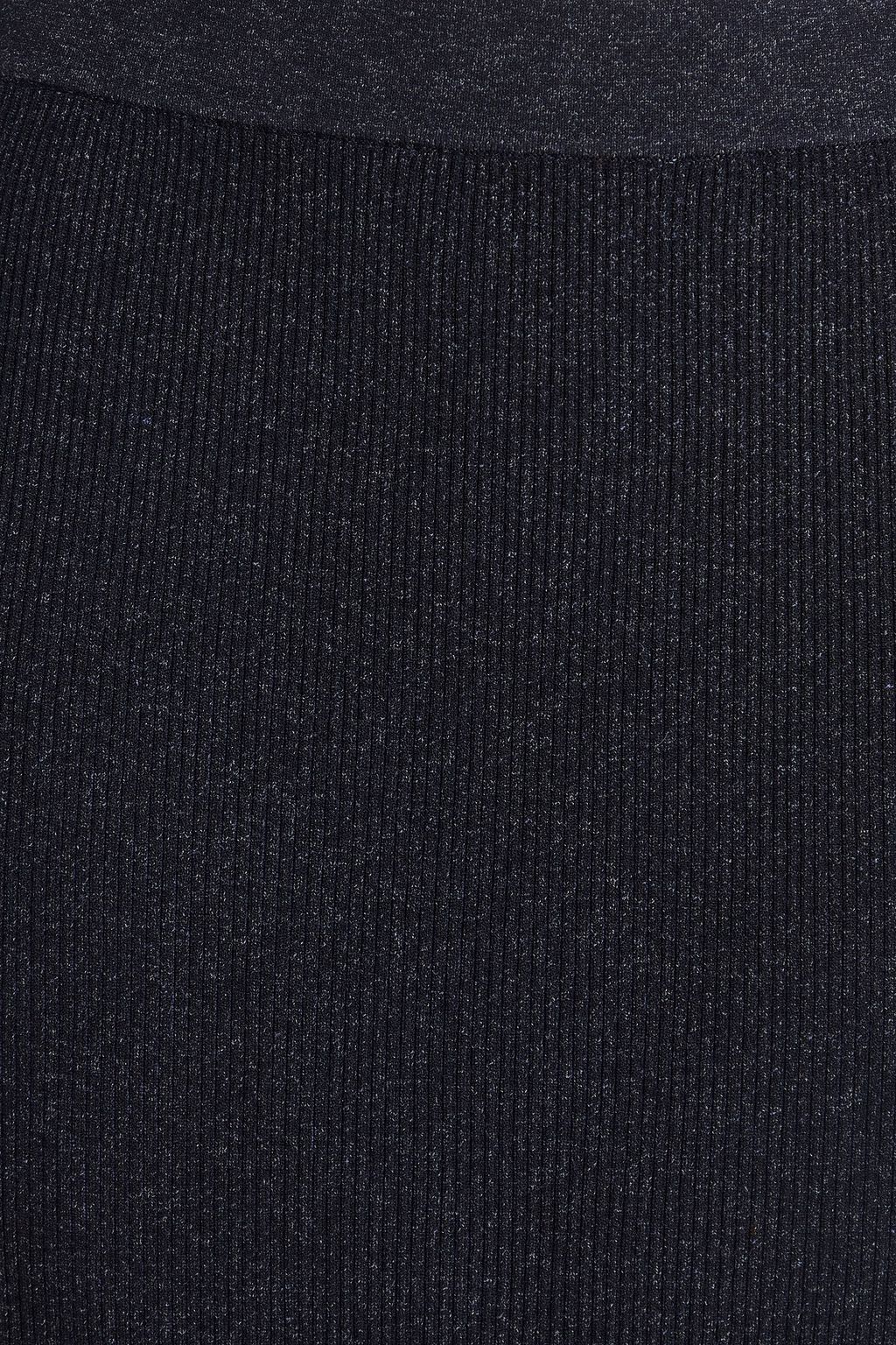 AUTUMN CASHMERE Bleistiftrock aus Rippstrick in Midilänge