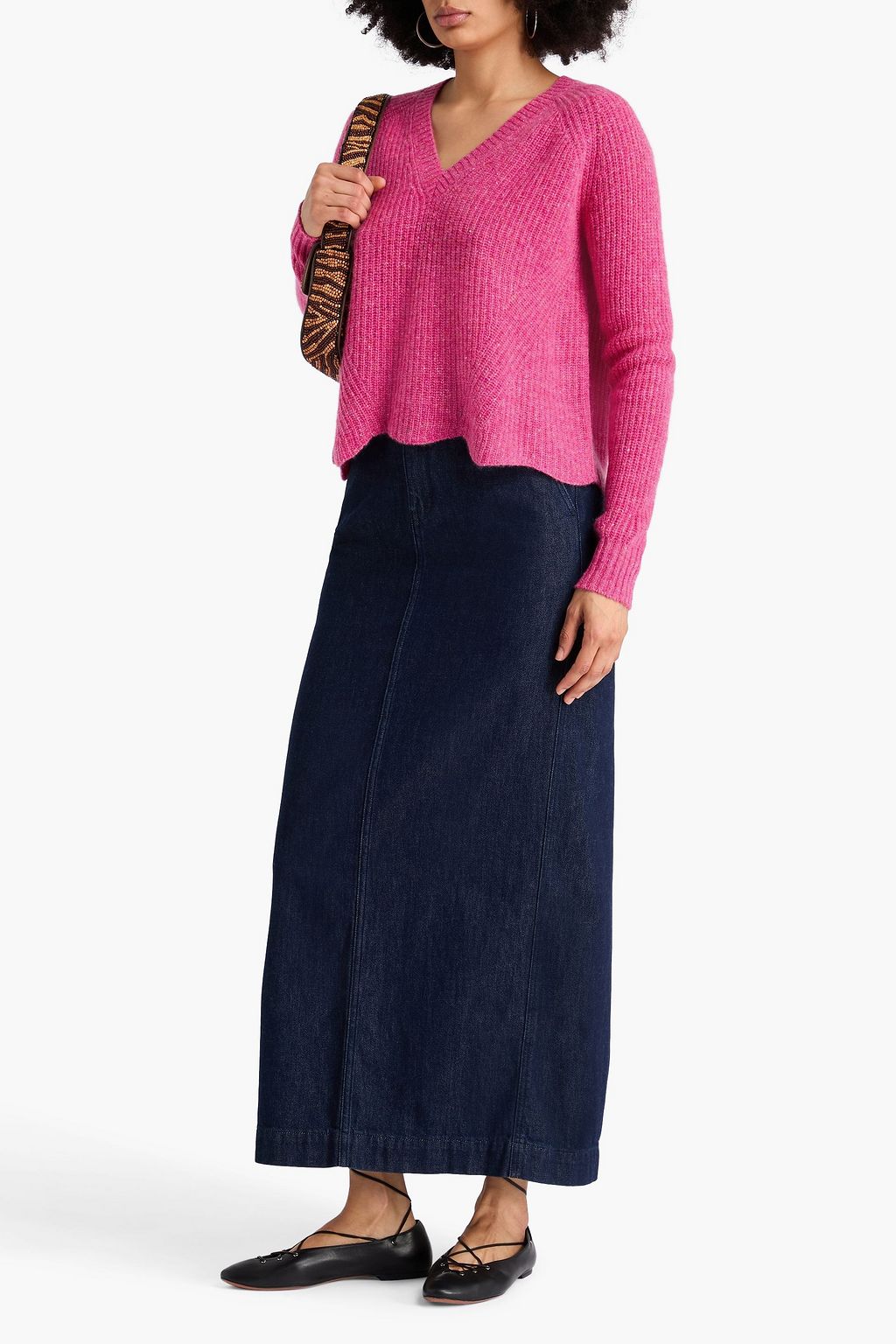 AUTUMN CASHMERE Marled cashmere sweater