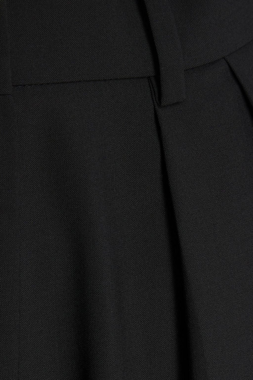 MAJE Pleated crepe tapered pants