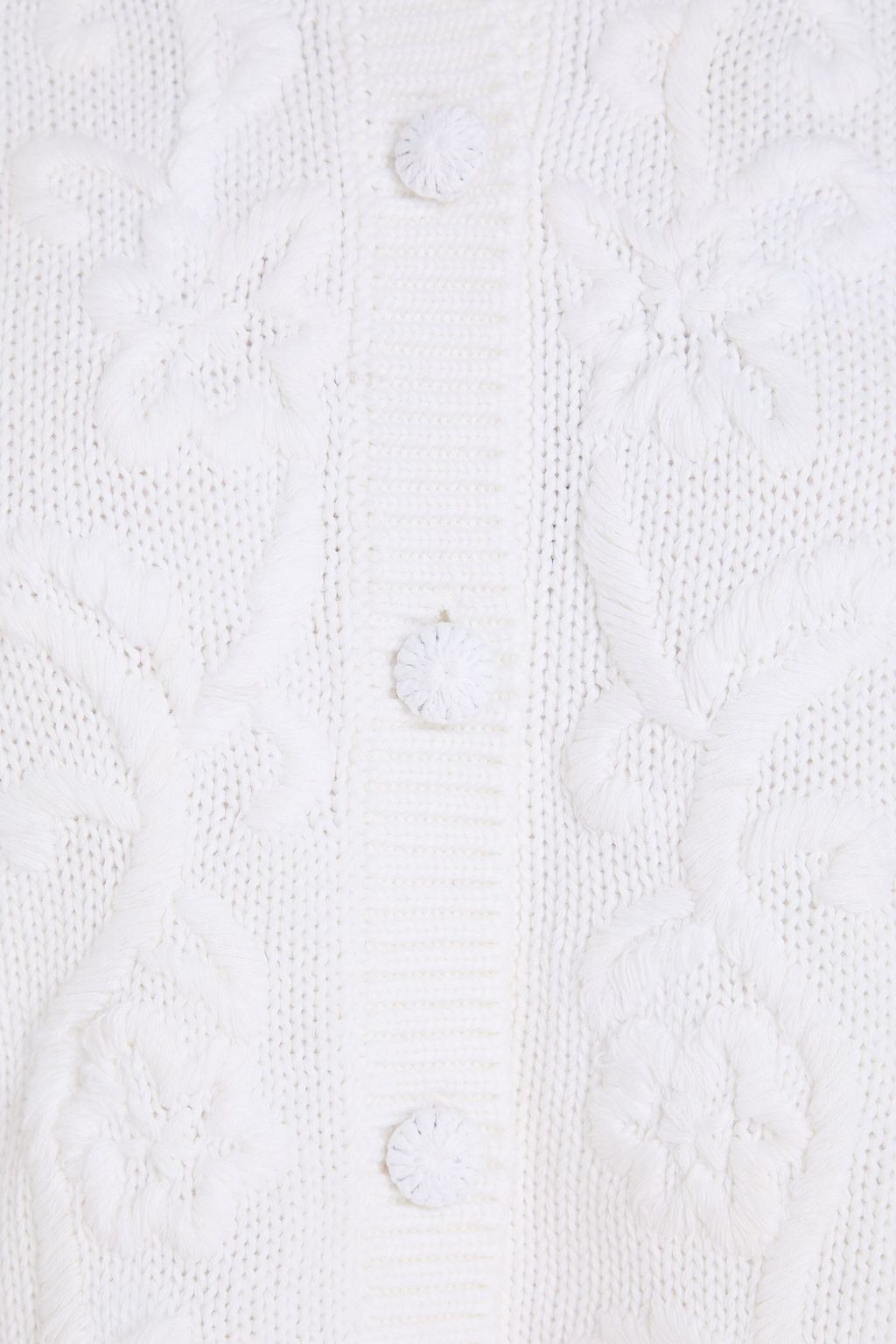 COTTON BY AUTUMN CASHMERE Cable-knit cotton cardigan