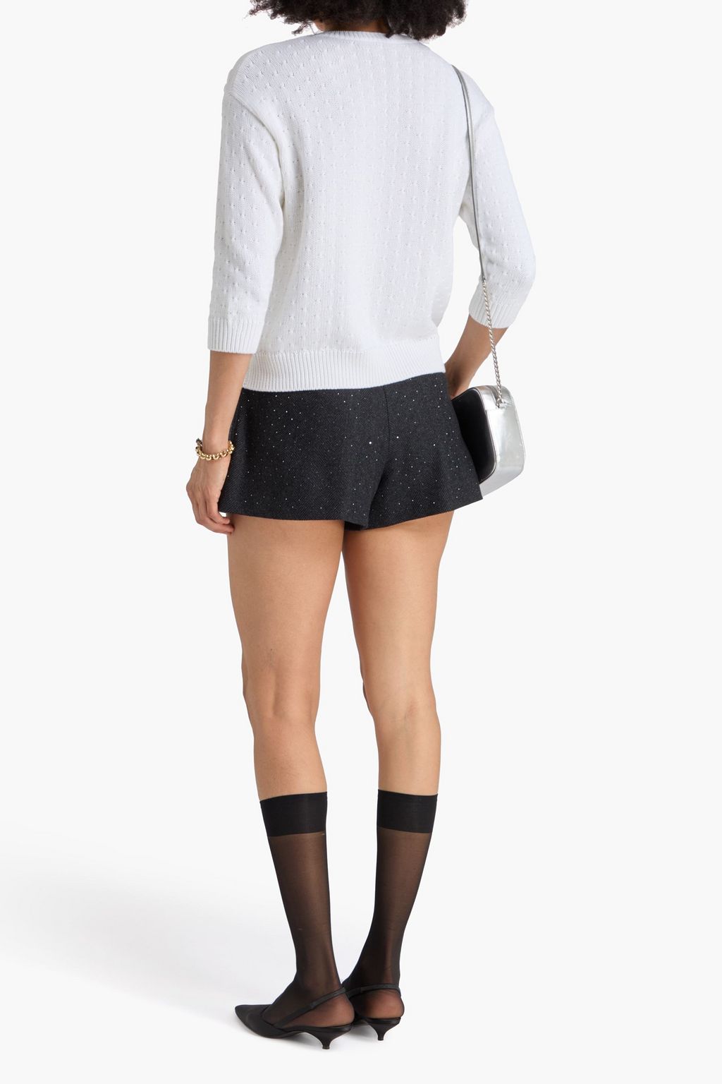 COTTON BY AUTUMN CASHMERE Cable-knit cotton cardigan