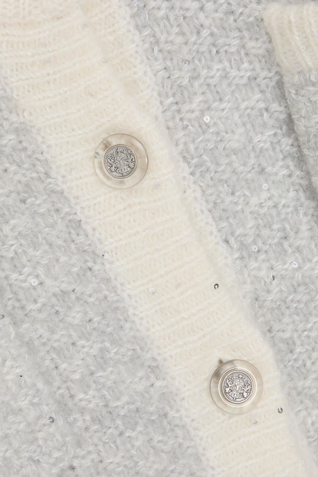 AUTUMN CASHMERE Sequin-embellished cashmere-blend jacket