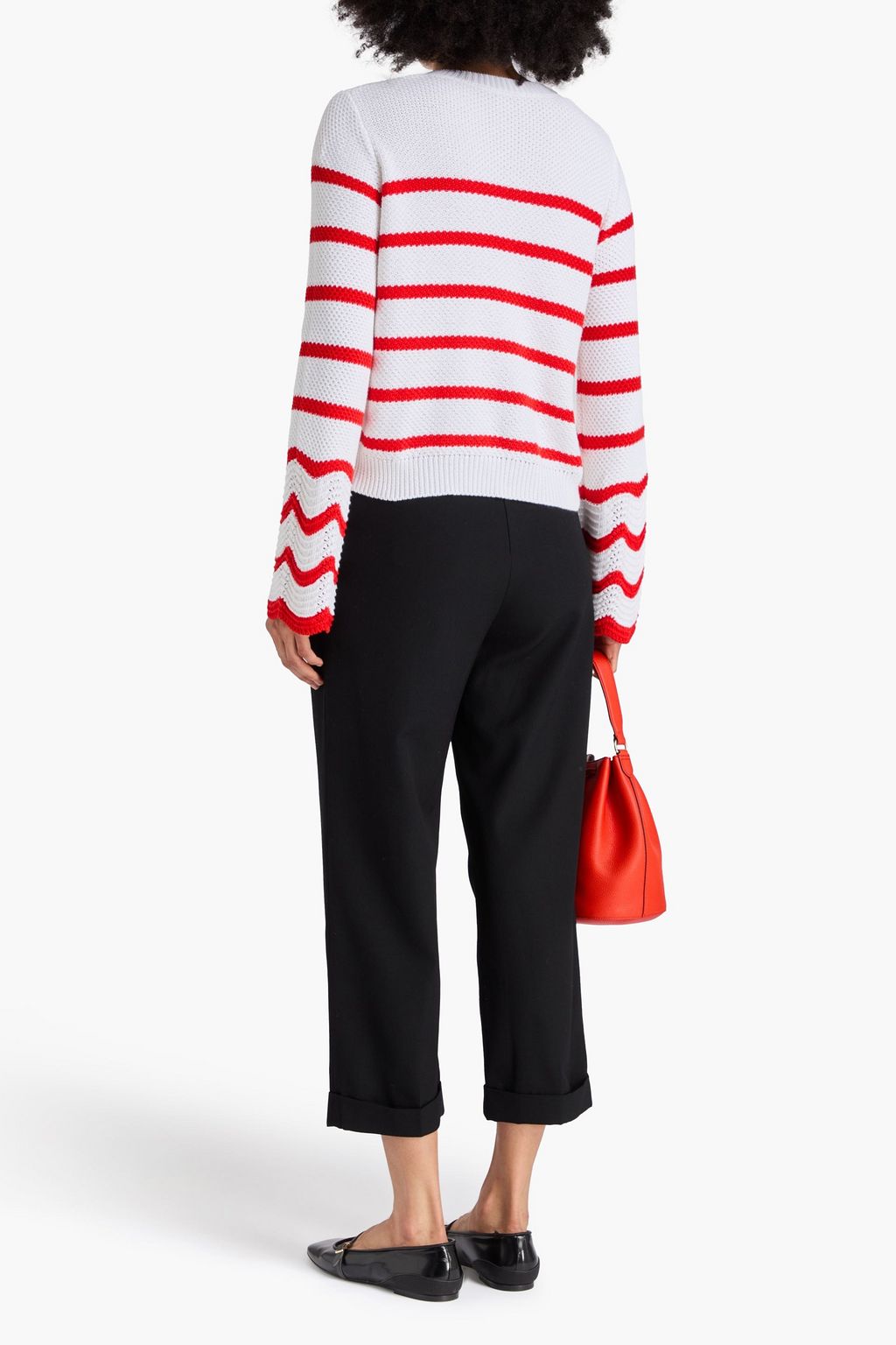 COTTON BY AUTUMN CASHMERE Striped cotton sweater
