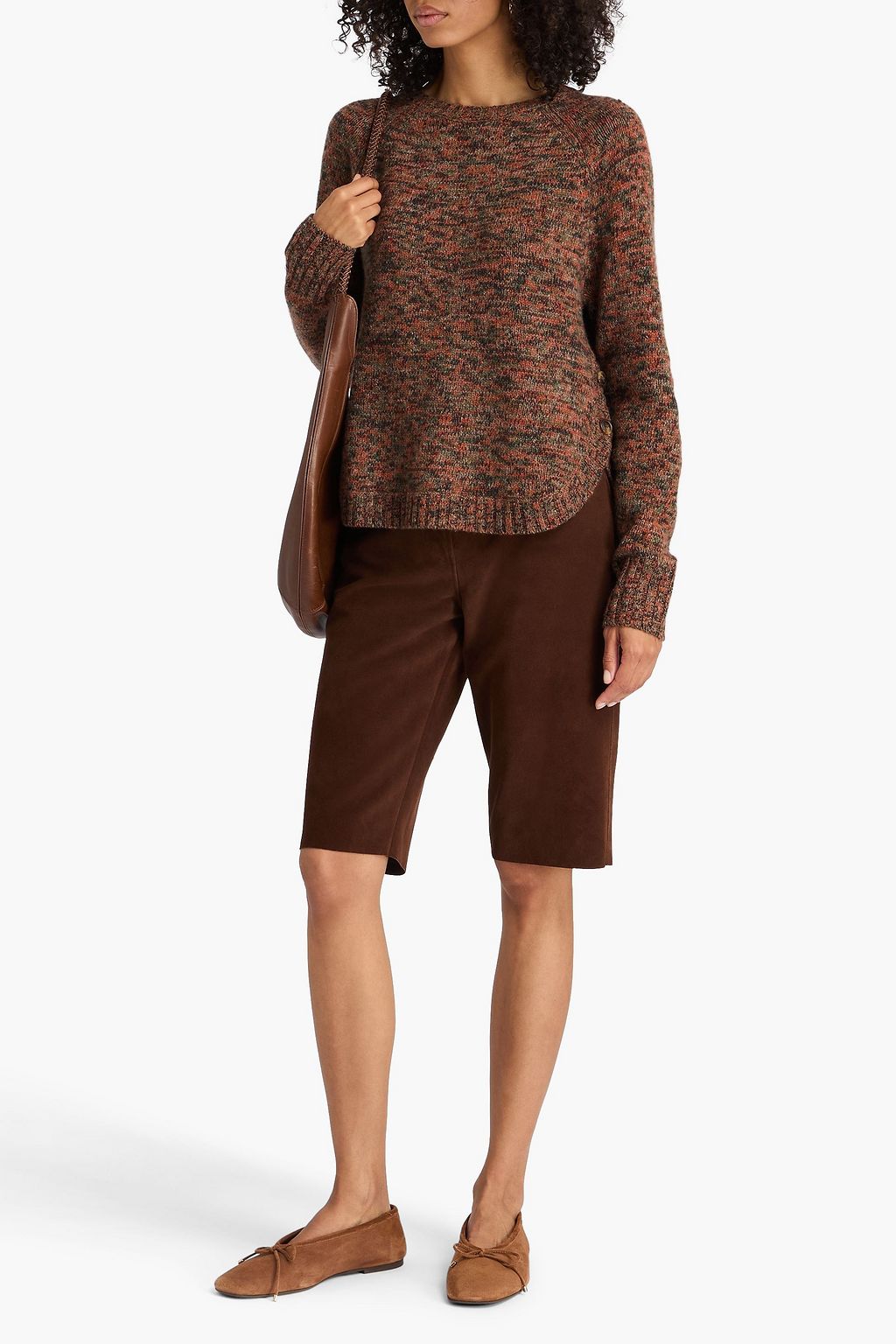 AUTUMN CASHMERE Marled cashmere sweater