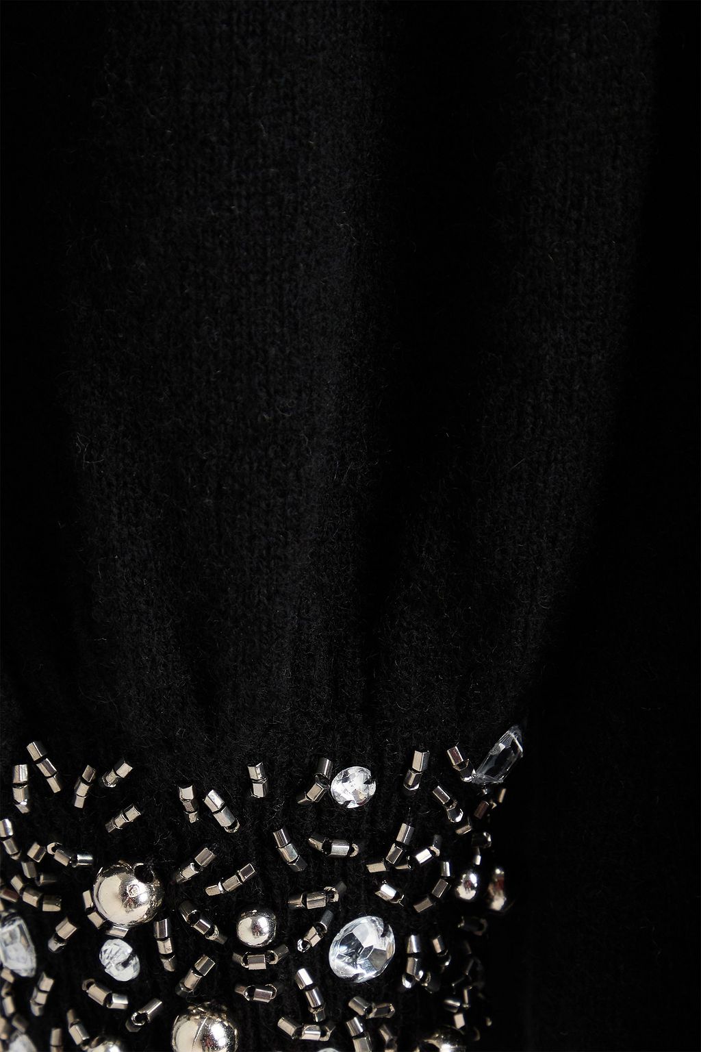 AUTUMN CASHMERE Embellished cashmere turtleneck midi dress