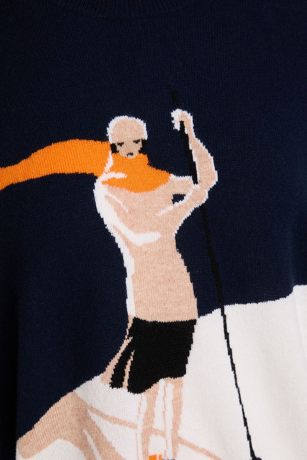 AUTUMN CASHMERE Jacquard-knit cashmere sweater