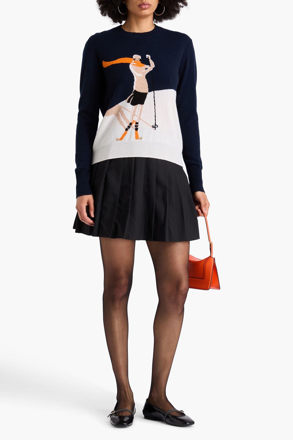 AUTUMN CASHMERE Jacquard-knit cashmere sweater