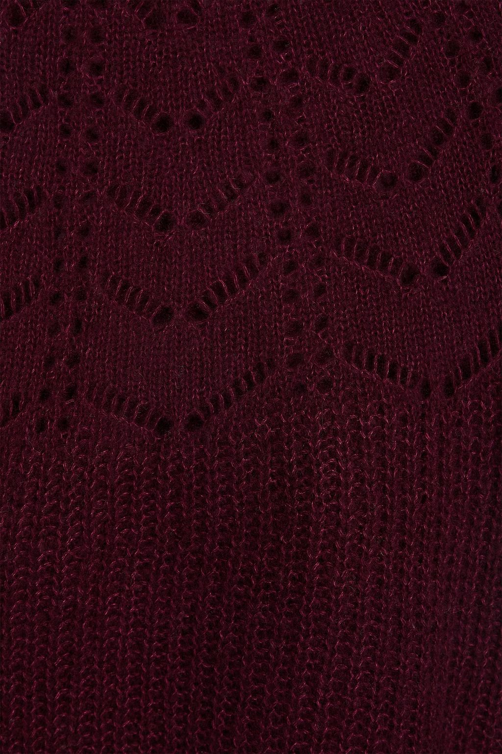 AUTUMN CASHMERE Pointelle-knit cashmere and silk-blend sweater