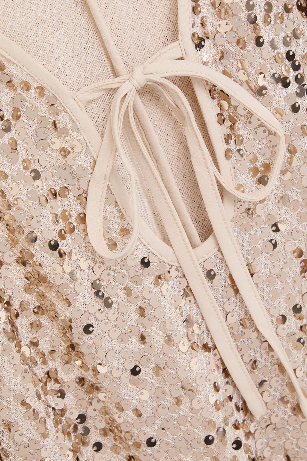 ROTATE BIRGER CHRISTENSEN Sequined mesh midi dress