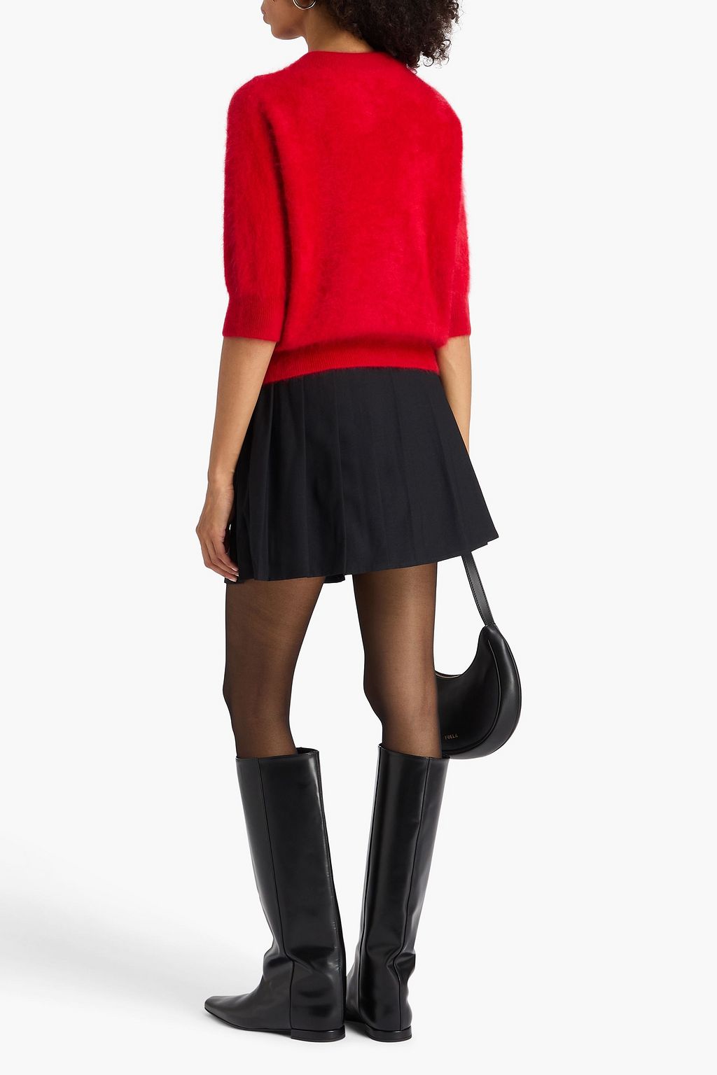 AUTUMN CASHMERE كنزة رياضية من الكشمير بتصميم ممشّط
