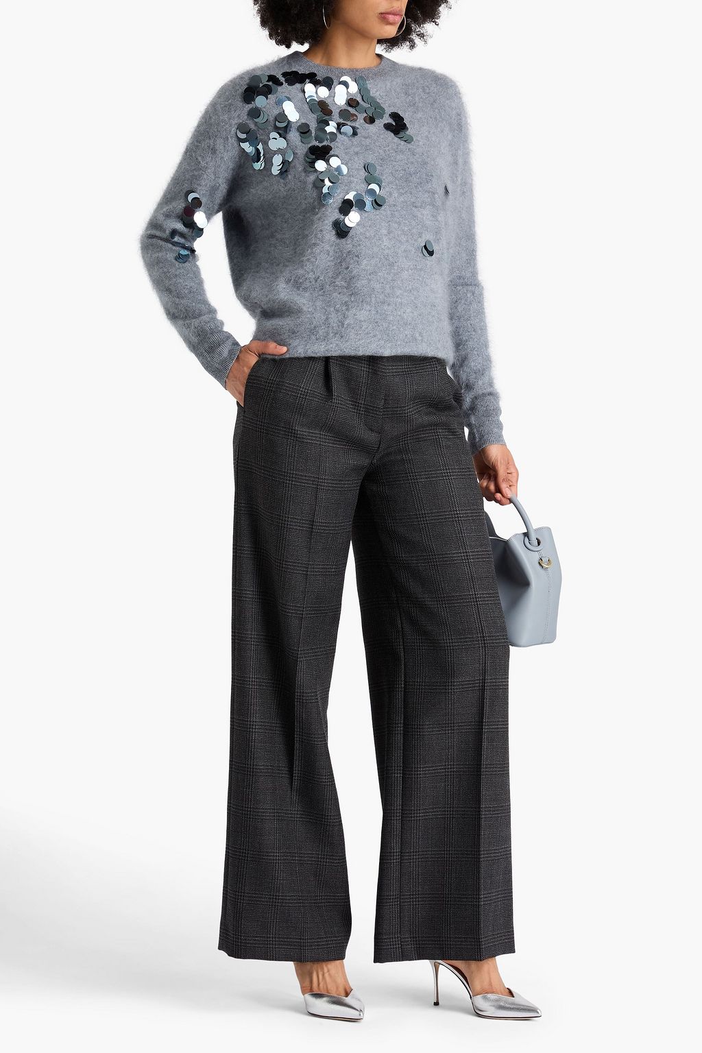 AUTUMN CASHMERE Kaschmirpullover mit Pailletten