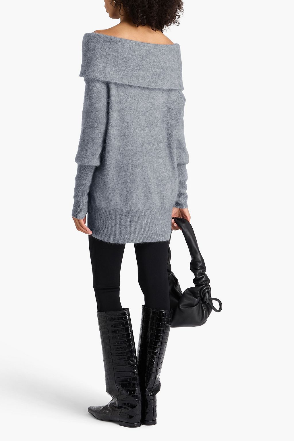 AUTUMN CASHMERE كنزة رياضية من الكشمير بتصميم مكشوف الكتفين