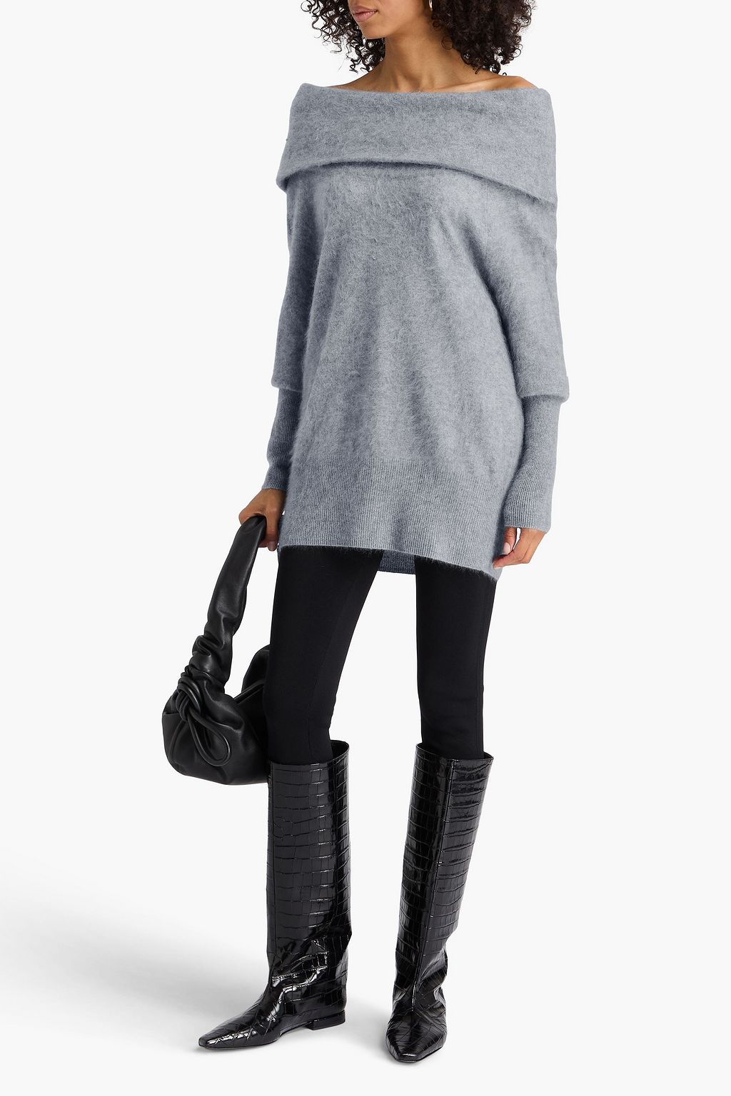 AUTUMN CASHMERE كنزة رياضية من الكشمير بتصميم مكشوف الكتفين