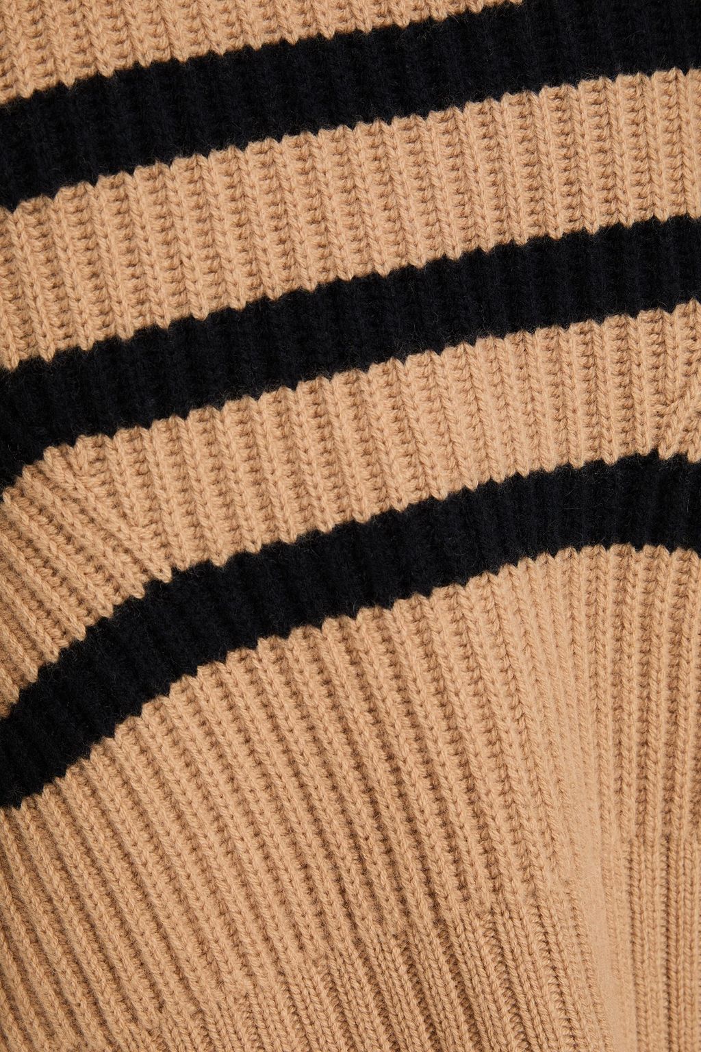 SIMKHAI Adrienne striped wool and cashmere-blend turtleneck sweater