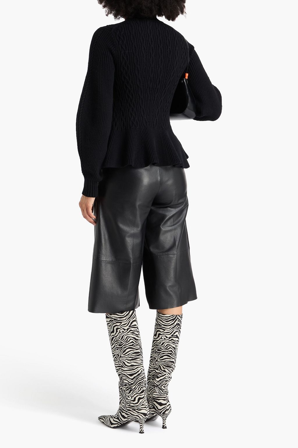 SIMKHAI Susanna cable-knit cotton-blend sweater