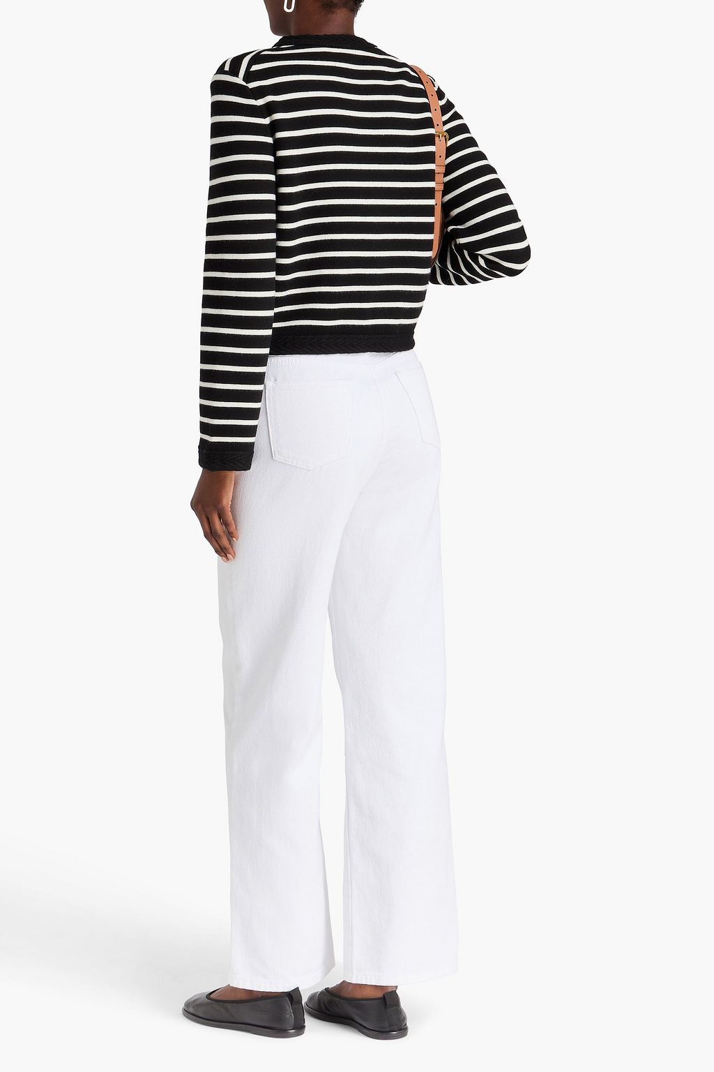 MAJE Striped knitted cardigan