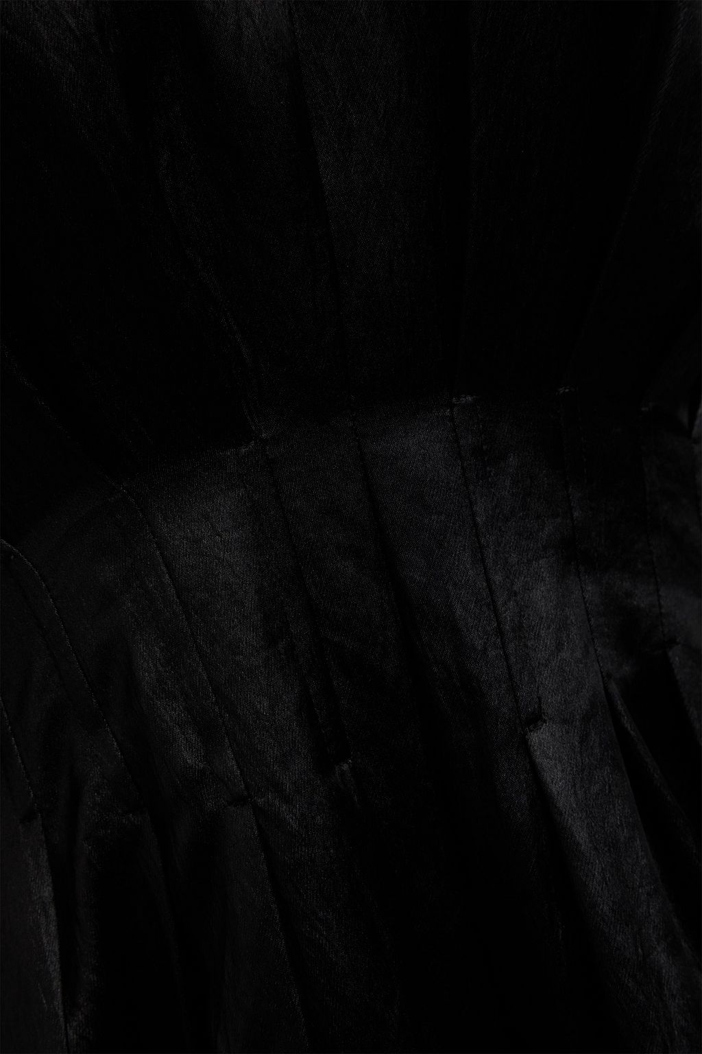 SIMKHAI Minikleid aus Crêpe-Satin mit Falten