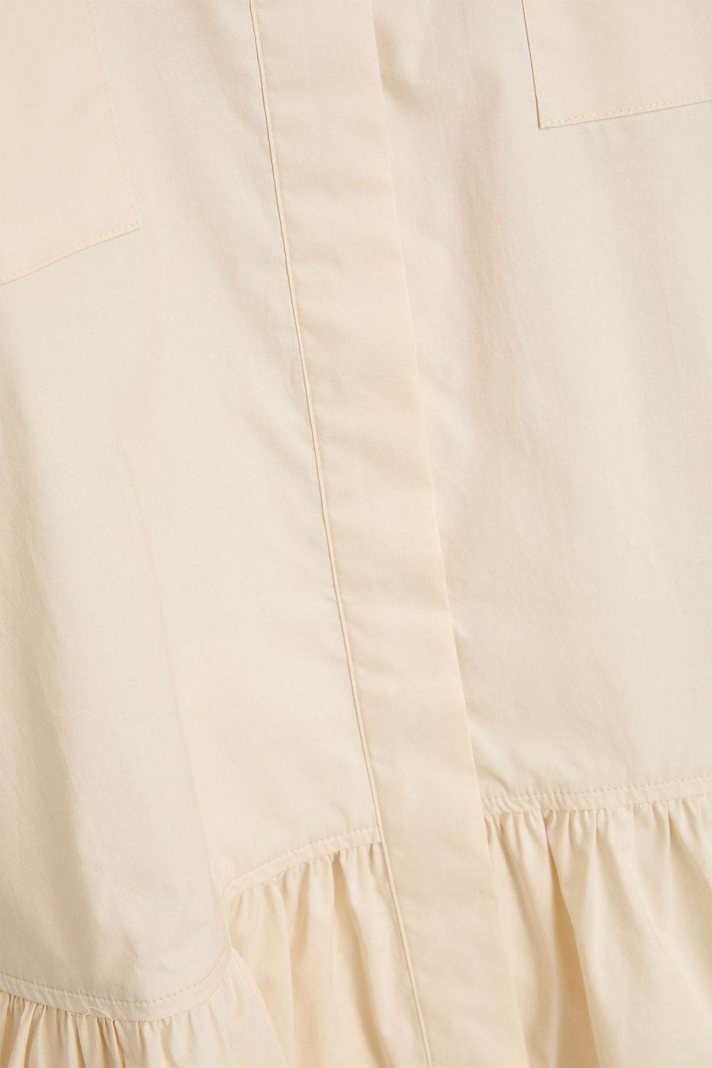 SIMKHAI Crissy gerafftes Hemdkleid in Minilänge aus Popeline aus einer Baumwollmischung