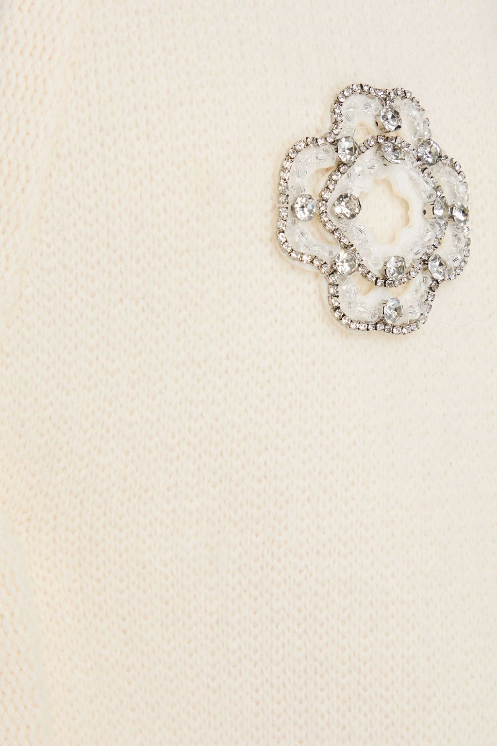 MAJE Crystal-embellished wool-blend cardigan