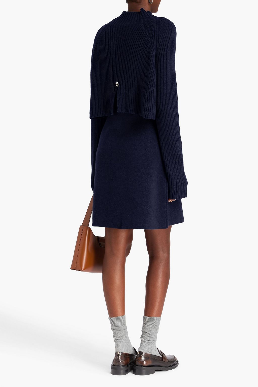 MAJE Convertible knitted mini dress