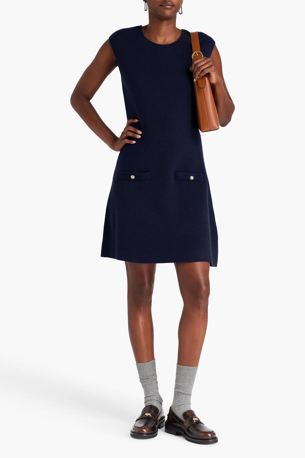 MAJE Convertible knitted mini dress