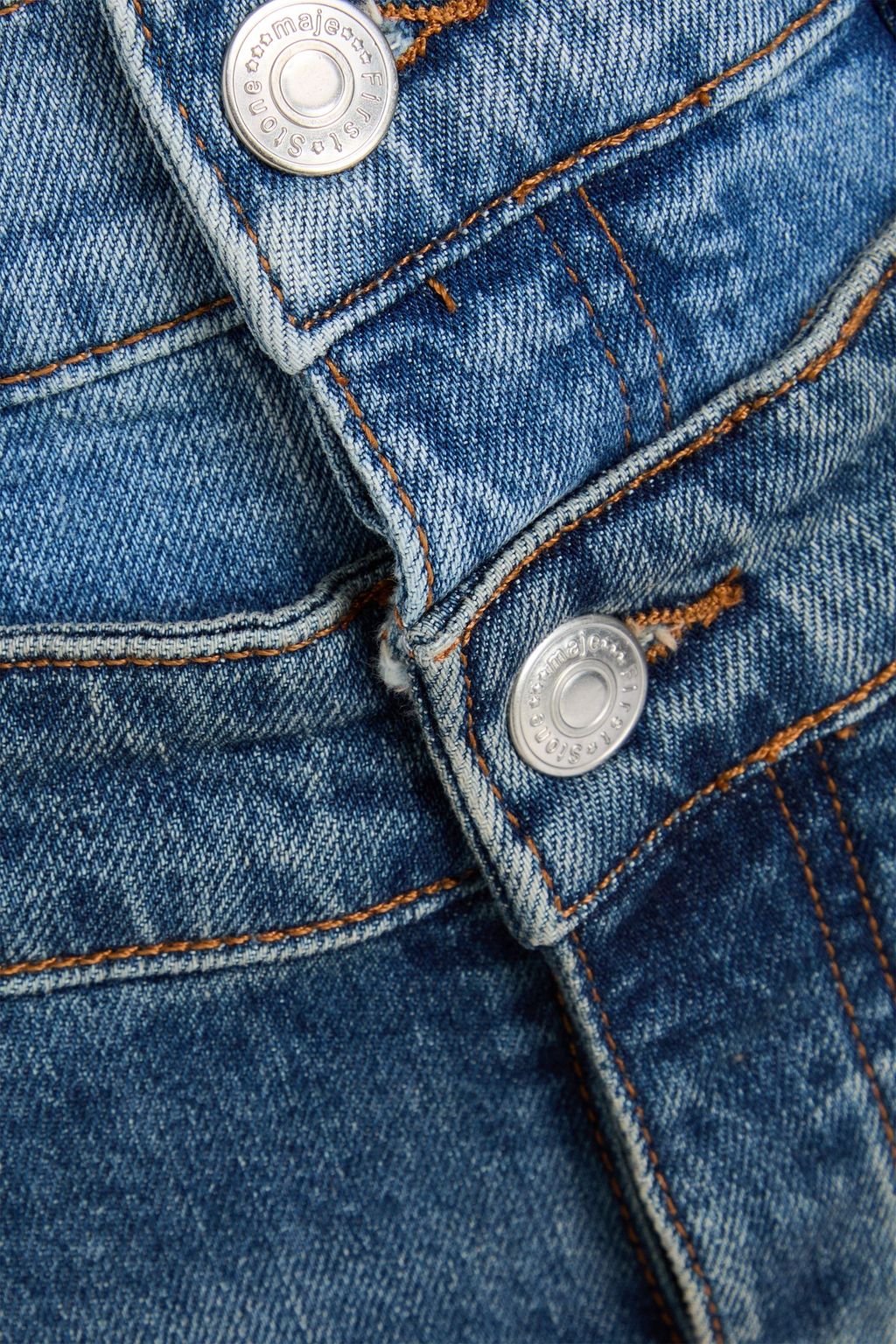 MAJE Hoch sitzende Jeans mit geradem Bein