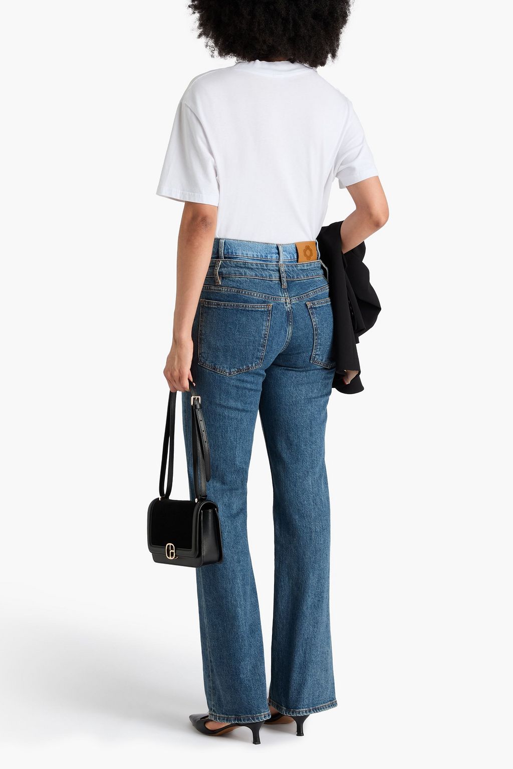 MAJE Hoch sitzende Jeans mit geradem Bein